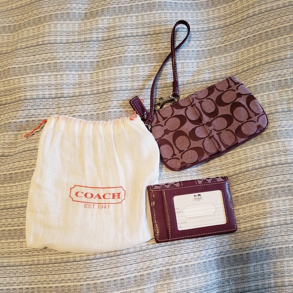 Coach Wallet and Wristlet